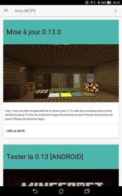 Actu-MCPE android App screenshot 1